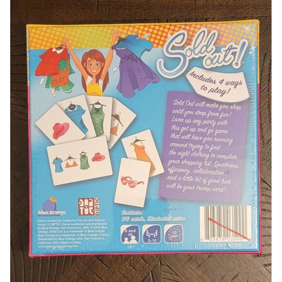 KIDS CARD GAME Sold Out! Blue Orange Hot Games Cool Planet Shopping - Picture 2 of 6
